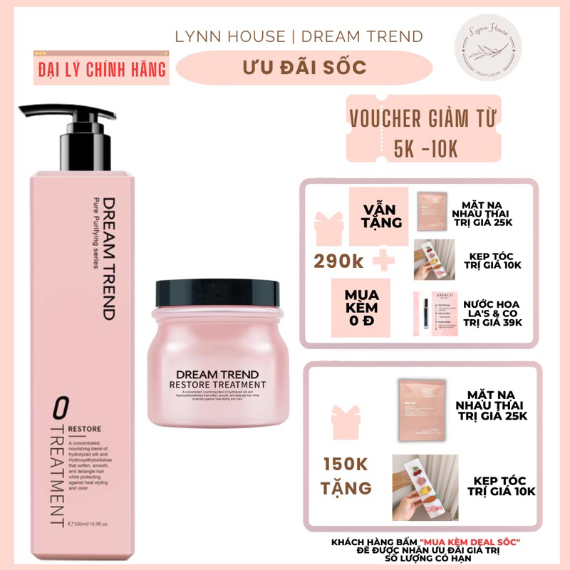 Mặt nạ dưỡng tóc Restore Treament DREAM TREND - Chai 500 ml