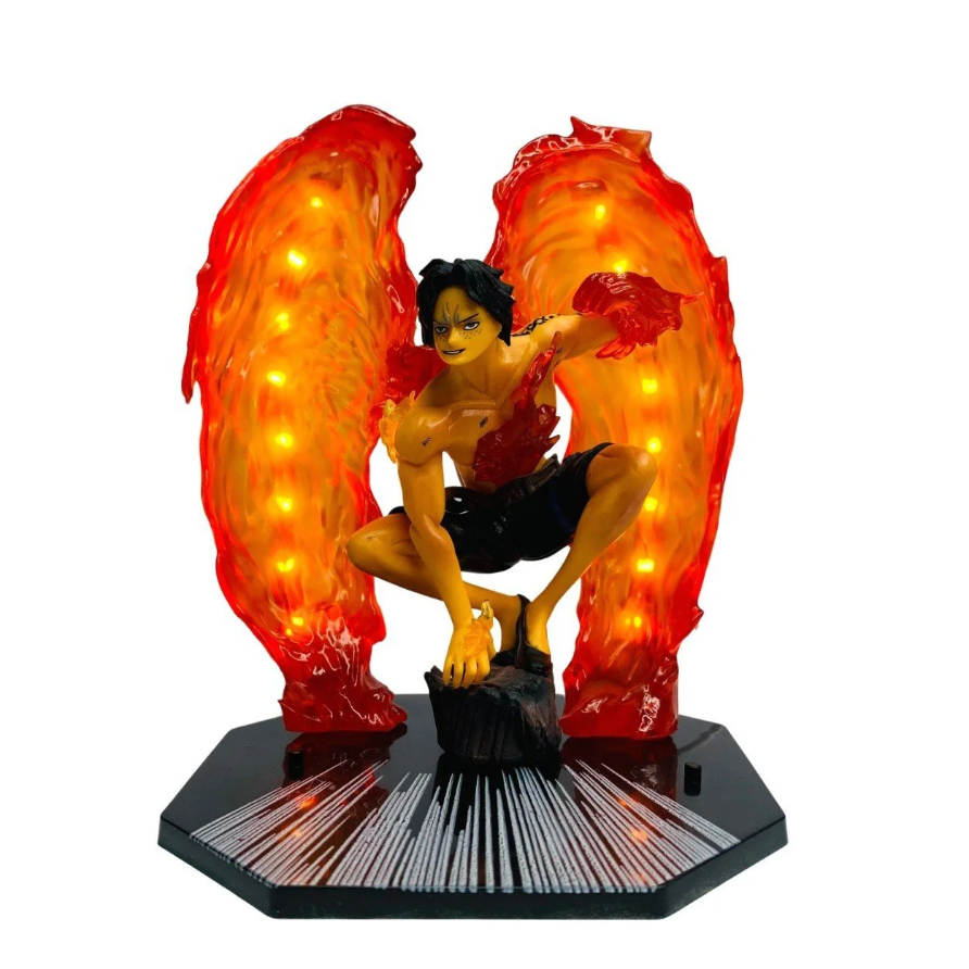 Mô hình OnePiece Ace Cánh Lửa siêu đẹp cao 16cm có led USB - One Piece - No Box