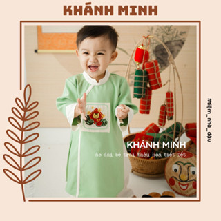 [Tiệm nhà Đậu] Khánh Minh - Áo dài bé trai thiết kế cao cấp - thêu tay