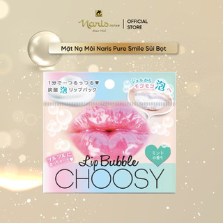Mặt Nạ Naris Pure Smile Sủi Bọt Dành Cho Môi Choosy Lip Bubble Pack Gói 20g/5 miếng