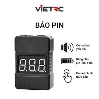 Báo pin lipo 1S-8S vỏ cứng / vỏ mềm  (Đồng hồ đo pin)