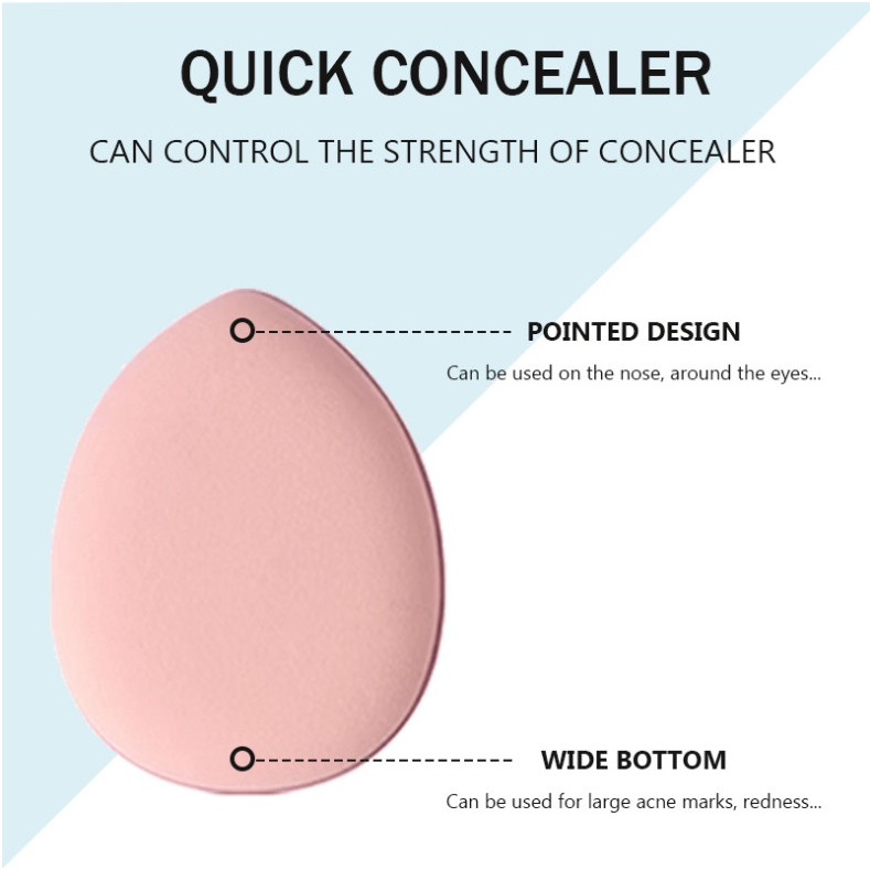 Mút Trang Điểm Mini Hình Giọt Nước Đeo Ngón Tay Dùng Để Dặm Che Khuyết Điểm ~My Delwyn~