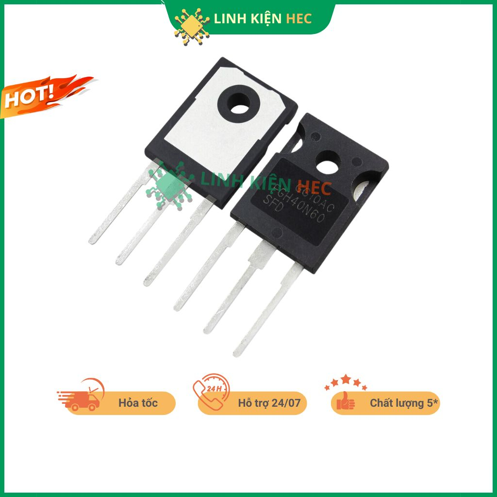 IGBT 40N60 FGH40N60 40A 600V tháo máy linh kiện hec
