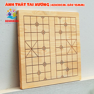 Bộ cờ tướng cao cấp bằng gỗ - bộ cờ tướng kiêm hộp đựng quân cờ