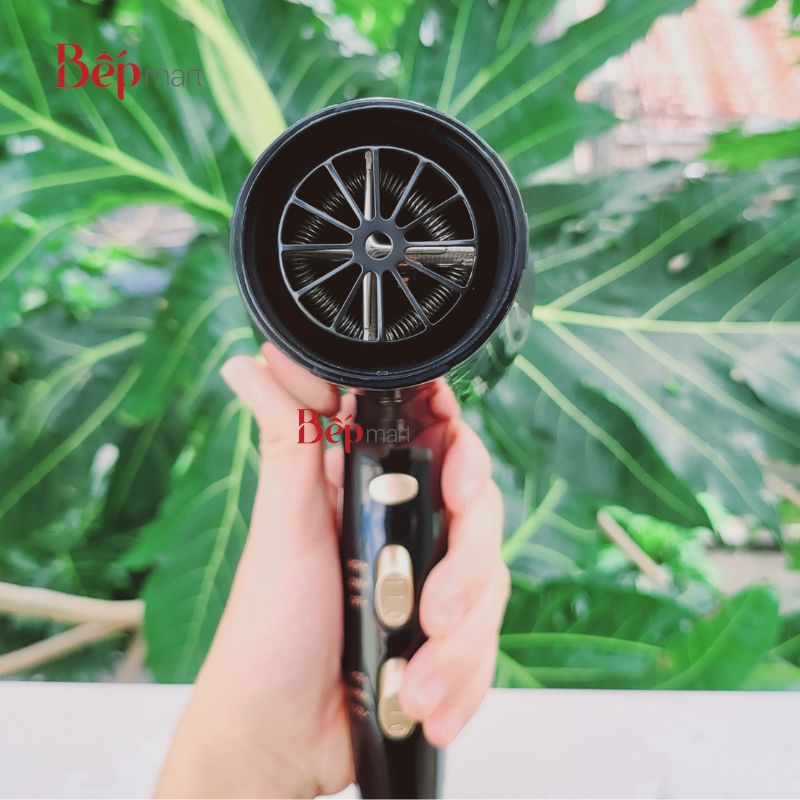 Máy sấy tóc Locknlock Perfect Care Hair Dryer ENA156BLK - 2 tốc độ 3 mức nhiệt - bepmart - hàng chính hãng