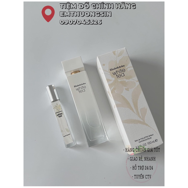 mẫu thử 10ml nước hoa trà trắng white tea elizabeth arden