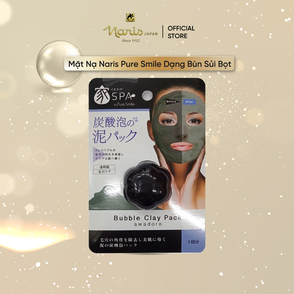 Mặt Nạ Naris Pure Smile Dạng Bùn Sủi Bọt Iye Spa By Pure Smile Bubble Clay Pack 20g/hũ