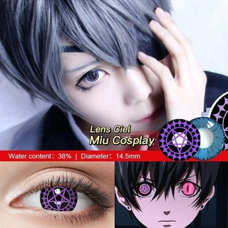 [Sẵn] Lens cosplay Ciel Phantomhive - Hắc Quản Gia: Kuroshitsuji - Kính áp tròng [Miu Cosplay]