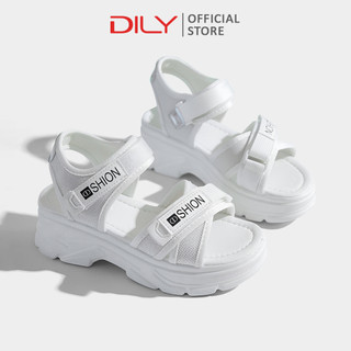Giày sandal nữ DILY quai hậu đi học, giày xăng đan nữ đế độn cao 6cm tăng chiều cao AG0089