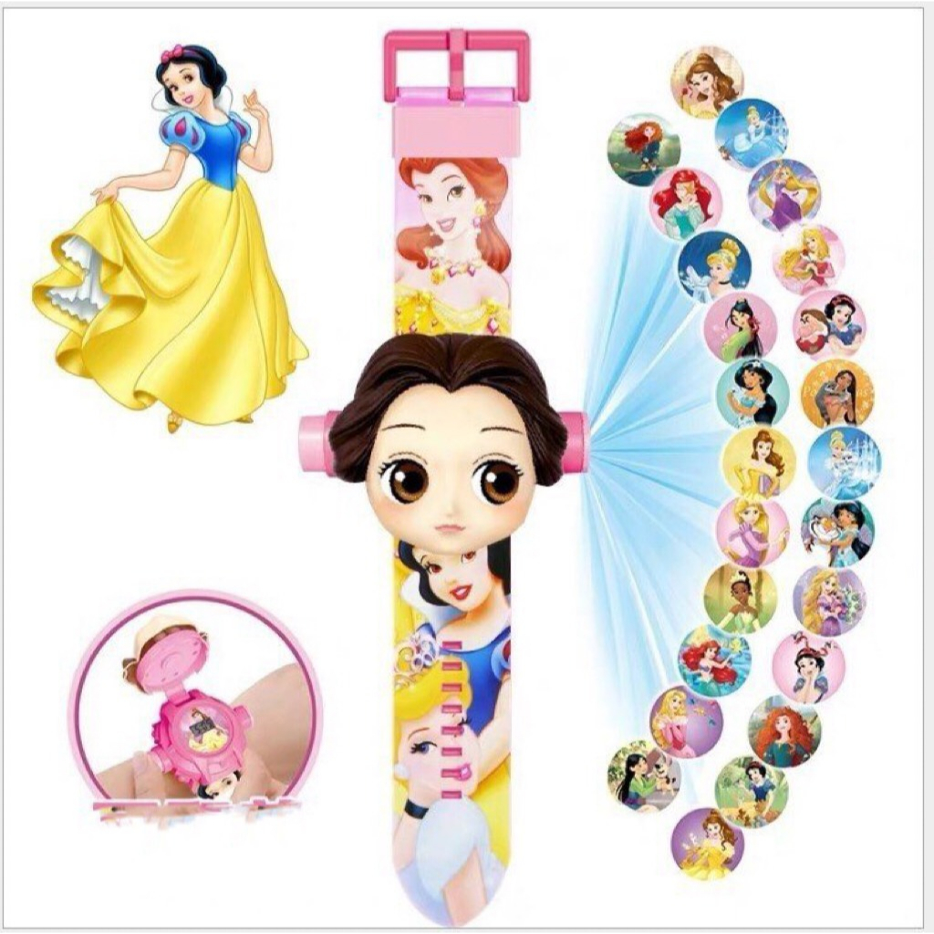 Đồng hồ biến hình robot, chiếu hình cho các bé: siêu nhân nhện, người sắt