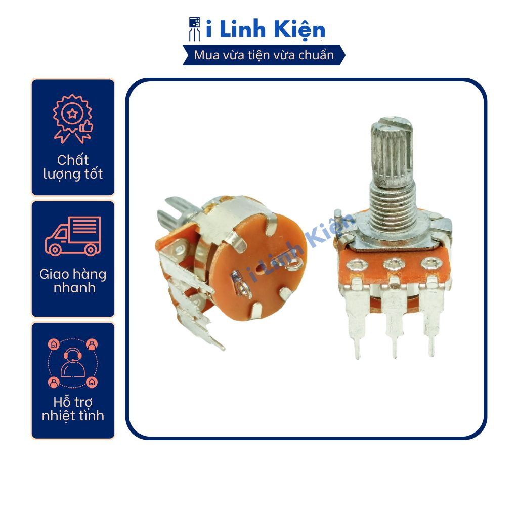 Triết áp công tắc 5K/10K/50K/100K/500K WH148 chất lượng cao.