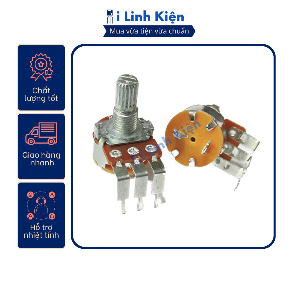 Triết áp công tắc 5K/10K/50K/100K/500K WH148 chất lượng cao.