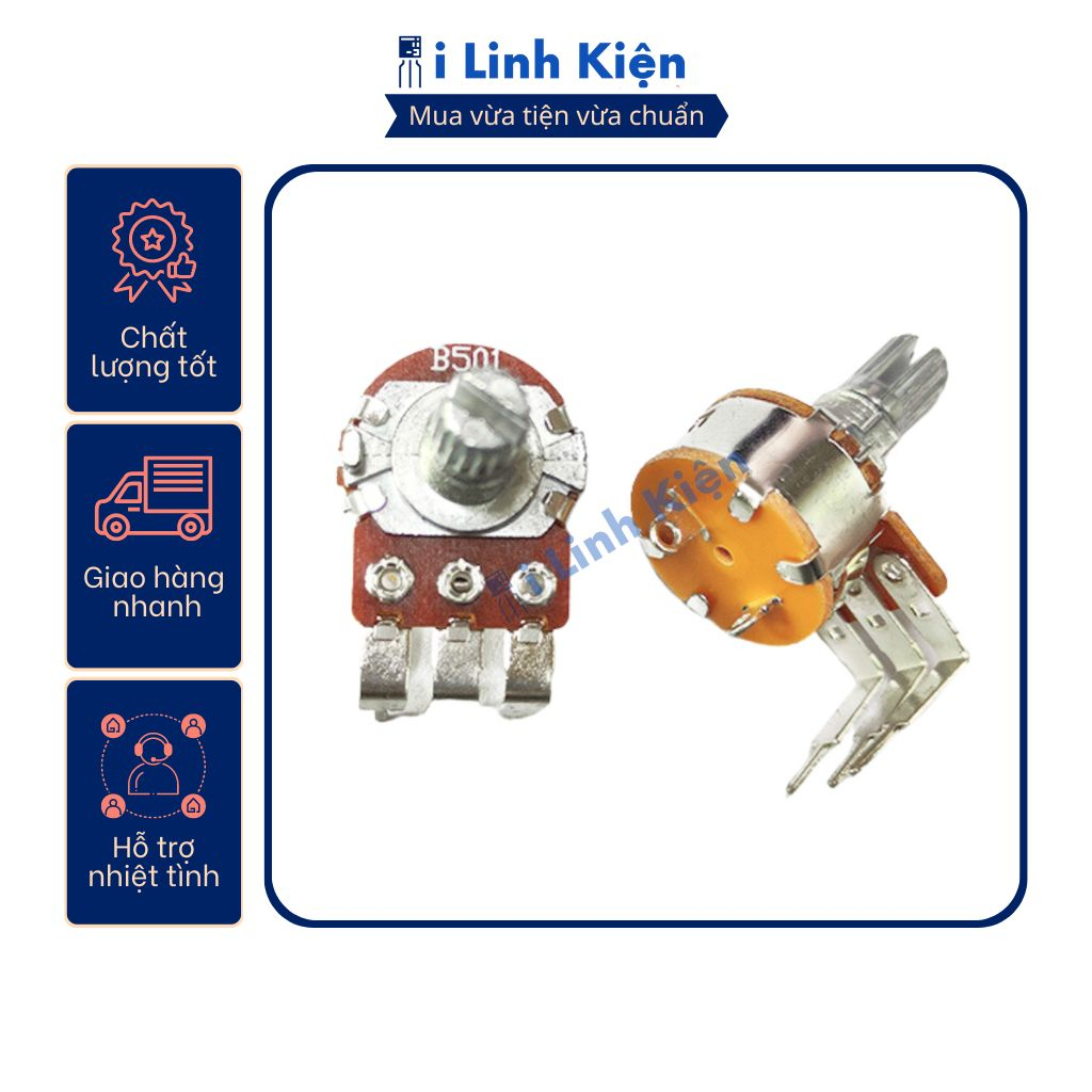 Triết áp công tắc 5K/10K/50K/100K/500K WH148 chất lượng cao.