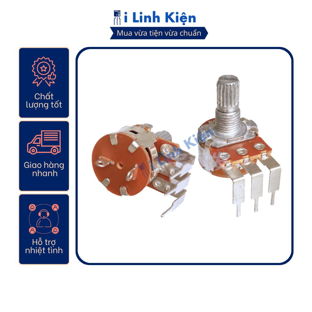 Triết áp công tắc 5K/10K/50K/100K/500K WH148 chất lượng cao.