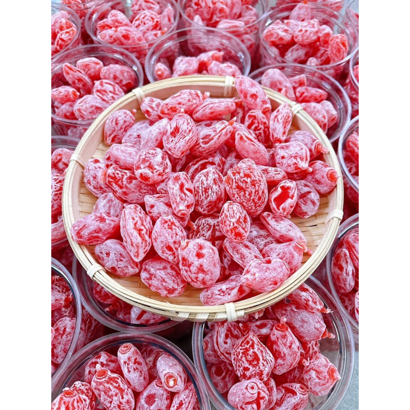 500gr mai đào hồng, ô mai đào bổ