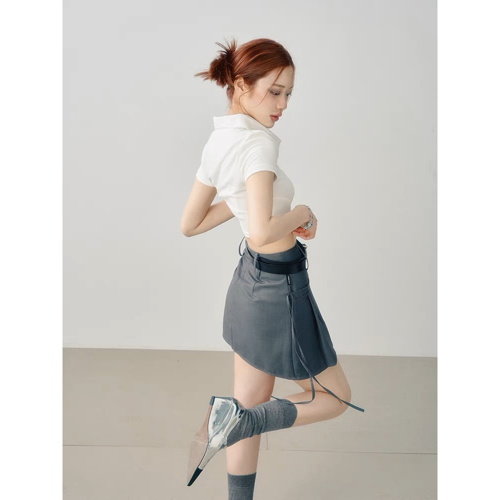 Chân Váy Chữ A Thiết Kế Thắt Nơ Phong Cách Nữ Sinh Thanh Lịch 𝘽𝙮𝘾𝙖𝙢𝙘𝙖𝙢