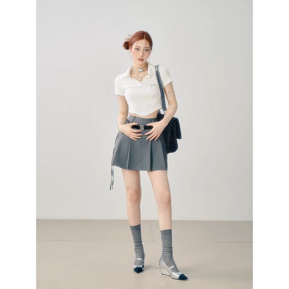 Chân Váy Chữ A Thiết Kế Thắt Nơ Phong Cách Nữ Sinh Thanh Lịch 𝘽𝙮𝘾𝙖𝙢𝙘𝙖𝙢