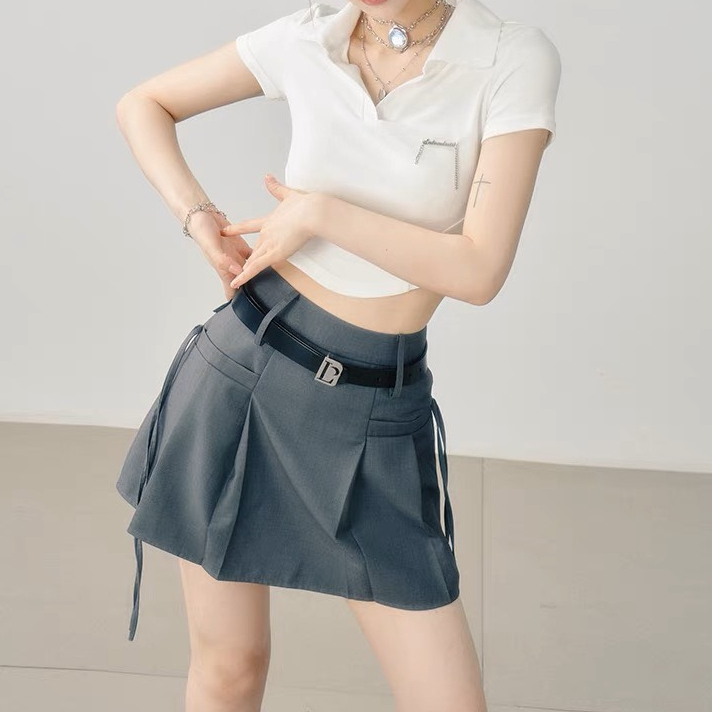 Chân Váy Chữ A Thiết Kế Thắt Nơ Phong Cách Nữ Sinh Thanh Lịch 𝘽𝙮𝘾𝙖𝙢𝙘𝙖𝙢