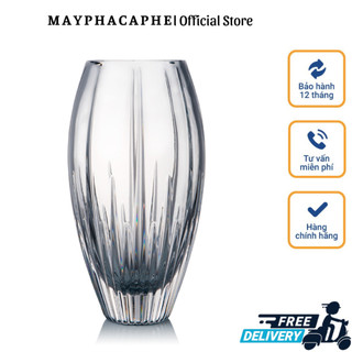 Lọ hoa pha lê rogaska skylight vase, bình cắm hoa, cao 25cm