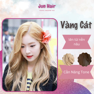 Combo thuốc nhuộm tóc màu vàng cát nhuộm tại nhà