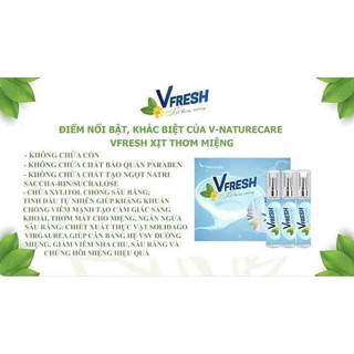 ( Hàng Chính Hãng ) Xịt thơm miệng Vfresh - Mẫu 10ml