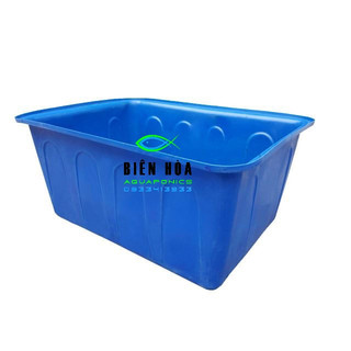 Thùng nhựa chữ nhật trồng rau Aquaponics, nuôi cá 200 lít