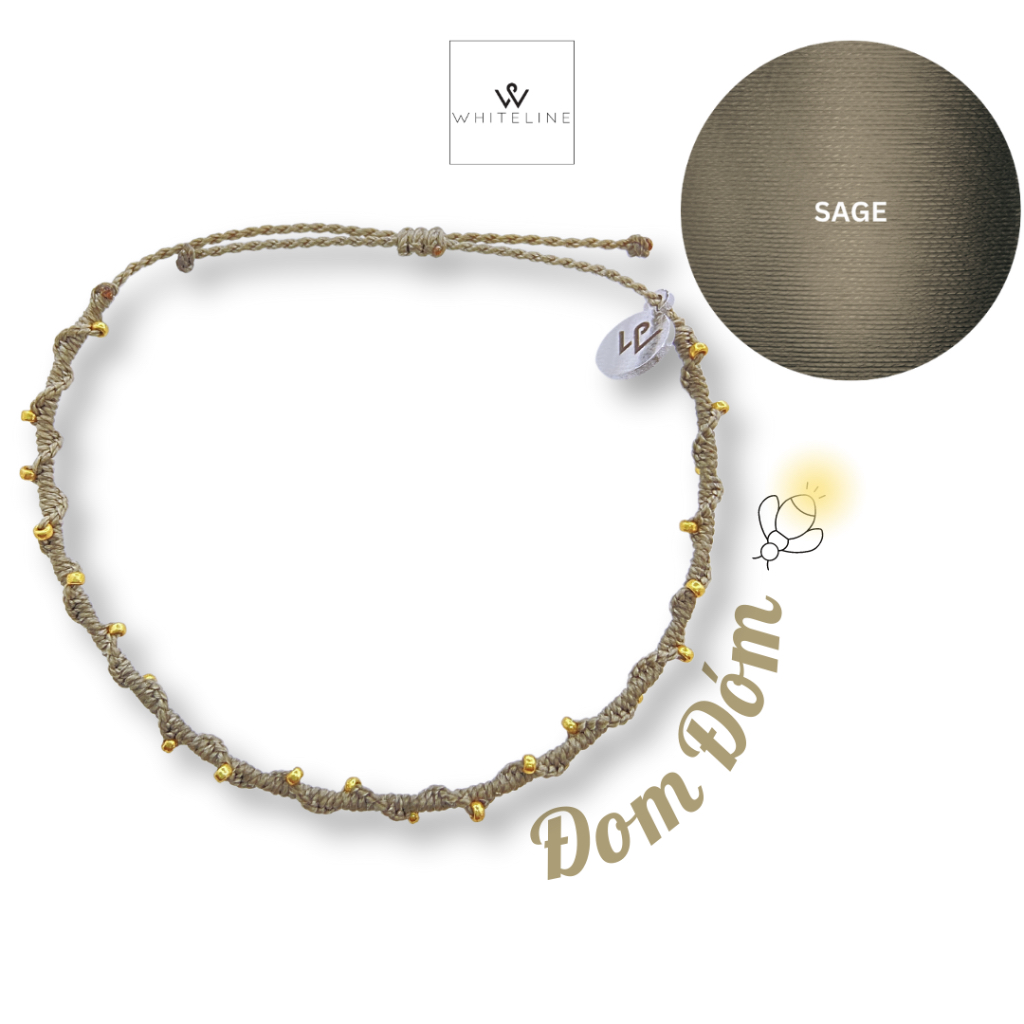 [Whiteline] Vòng tay Đom Đóm Sage (có size Vòng chân)