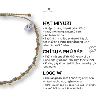 [Whiteline] Vòng tay Đom Đóm Sage (có size Vòng chân)