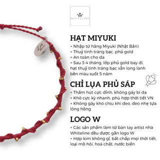 [Whiteline] Vòng Tay Đom Đóm Mystery Red (có size Vòng chân)