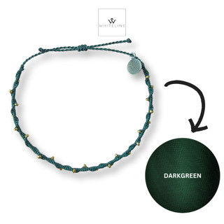 [Whiteline] Vòng tay Đom Đóm Darkgreen (có size vòng Chân)