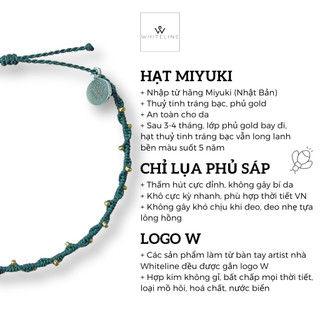 [Whiteline] Vòng tay Đom Đóm Darkgreen (có size vòng Chân)