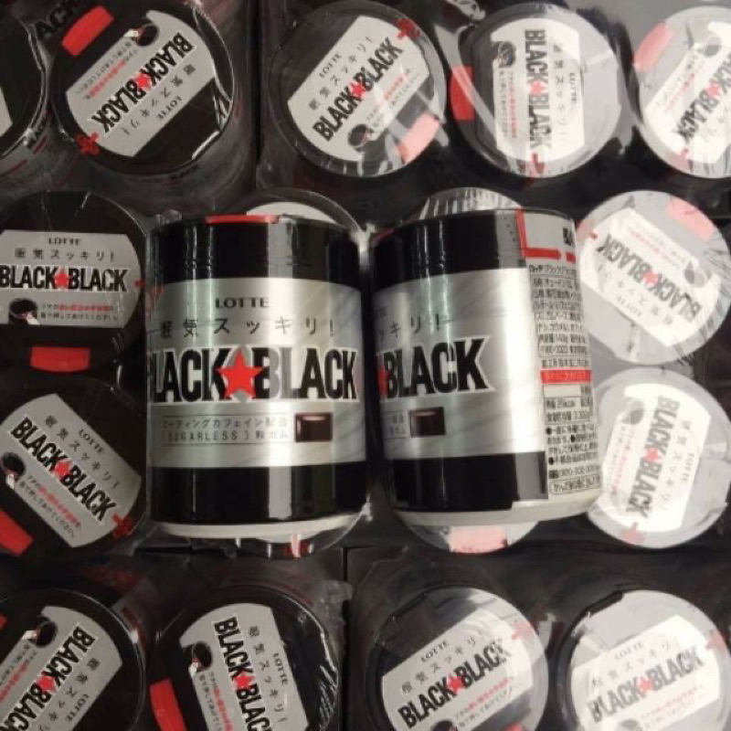 Kẹo cao su Lotte Nhật Bản Black & Black  và Kẹo cao su Meiji Xylish trái cây 7 vị