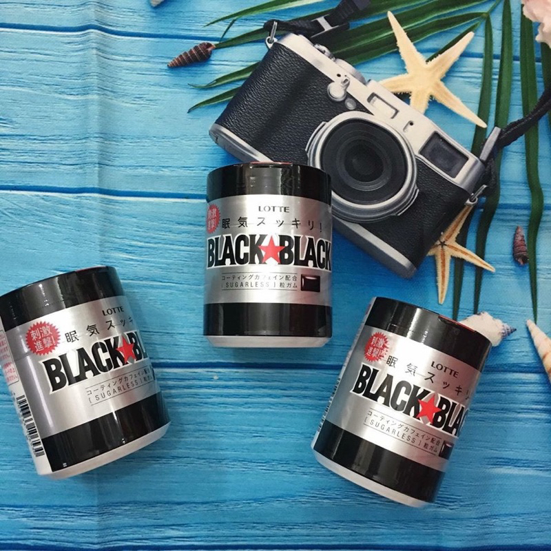 Kẹo cao su Lotte Nhật Bản Black & Black  và Kẹo cao su Meiji Xylish trái cây 7 vị