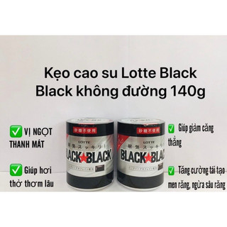 Kẹo cao su Lotte Nhật Bản Black & Black và Kẹo cao su Meiji Xylish trái cây 7 vị