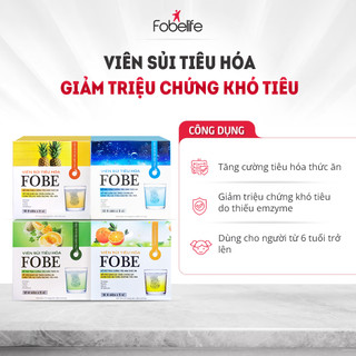Viên sủi hỗ trợ tiêu hóa, giảm đầy hơi, khó tiêu FOBE 20 Viên Sủi / Hộp