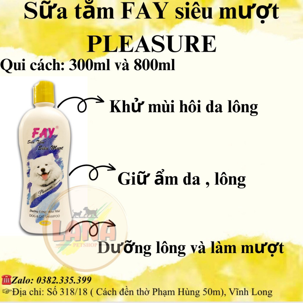 Sữa Tắm FAY Siêu Mượt Pleasure 300ml và 800ml