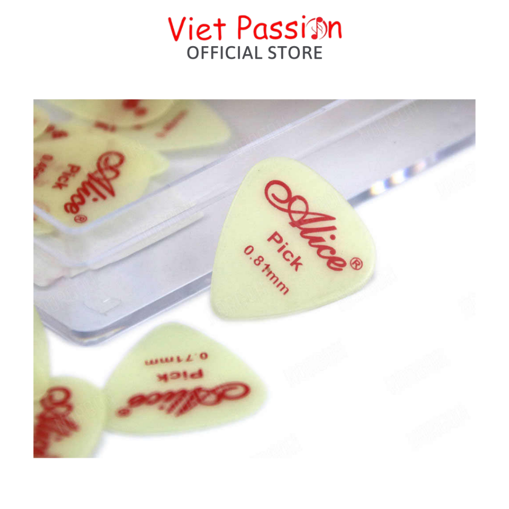 Pick gảy phát sáng, phím gảy guitar ukulele có huỳnh quang phát sáng ban đêm Viet Passion HCM