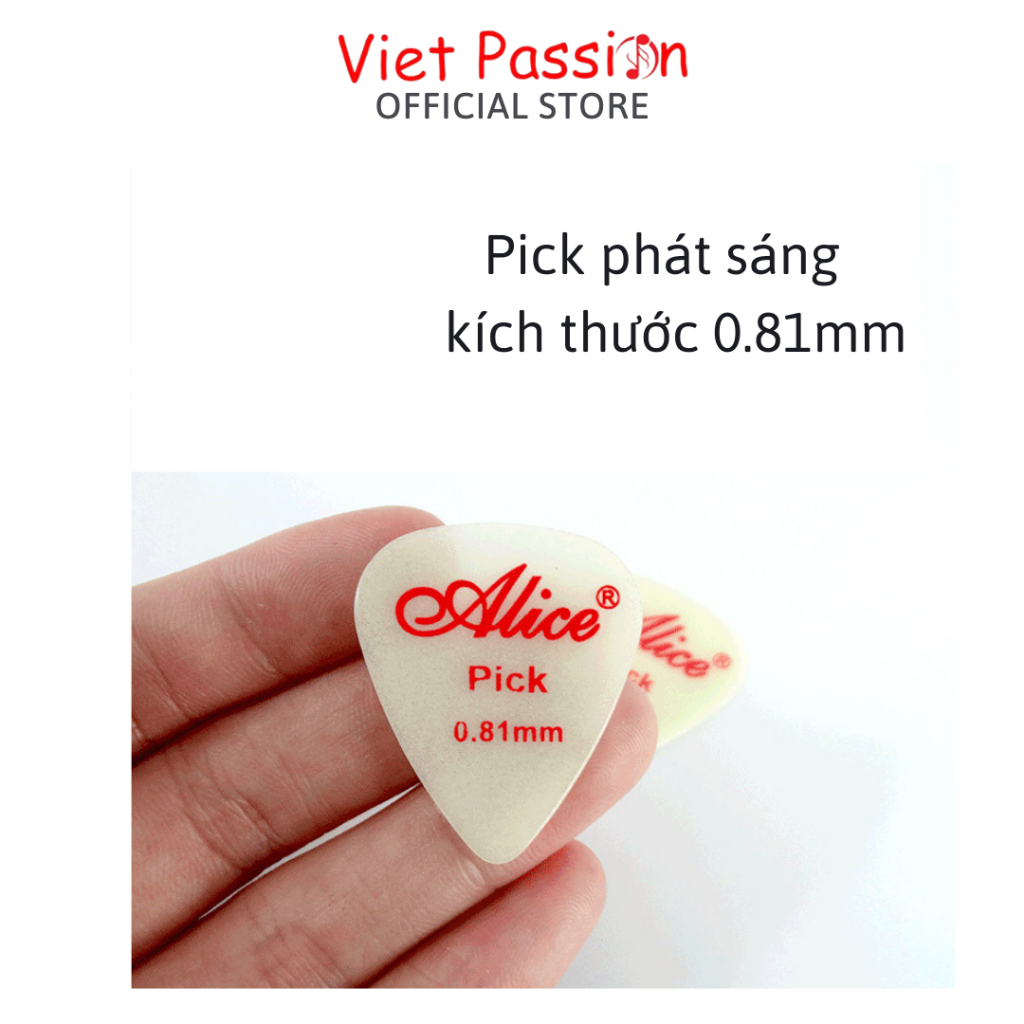 Pick gảy phát sáng, phím gảy guitar ukulele có huỳnh quang phát sáng ban đêm Viet Passion HCM