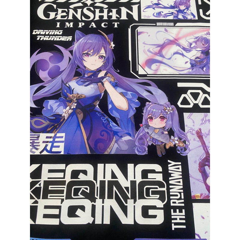 Áo phông Genshin Impact: Keqing 100% Cotton Nam / Nữ by The Runaway