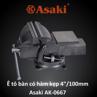 Ê tô bàn có hàm kẹp 4"/100mm asaki ak-0667