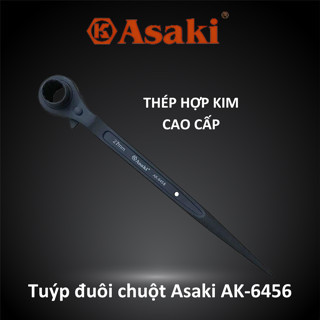 Cà lê đuôi chuột, cờ lê giàn giáo tự động 19x22mm asaki ak-6456