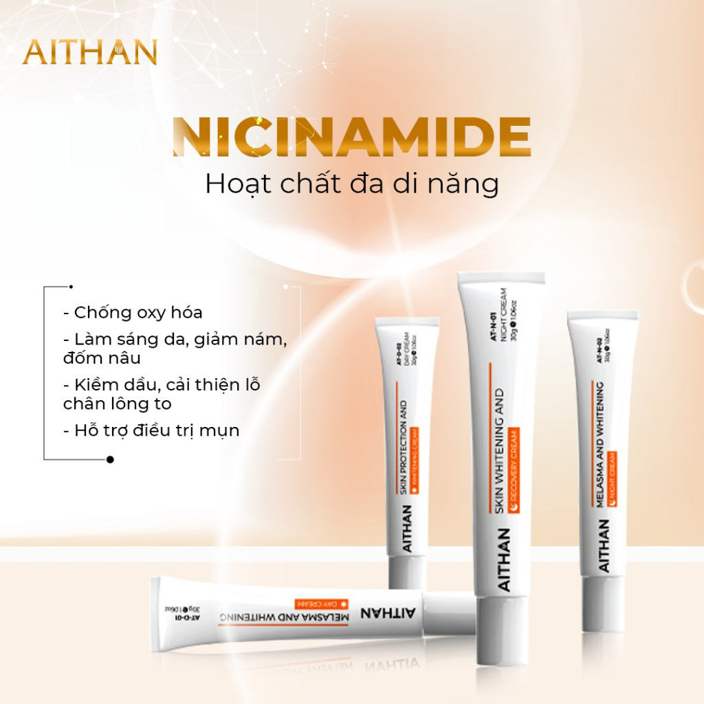 Bộ Nám Chuyên Sâu AiThan – Giải Pháp Ức Chế Nám Theo Phác Đồ Chuẩn Y Khoa Bộ 4 tuýp