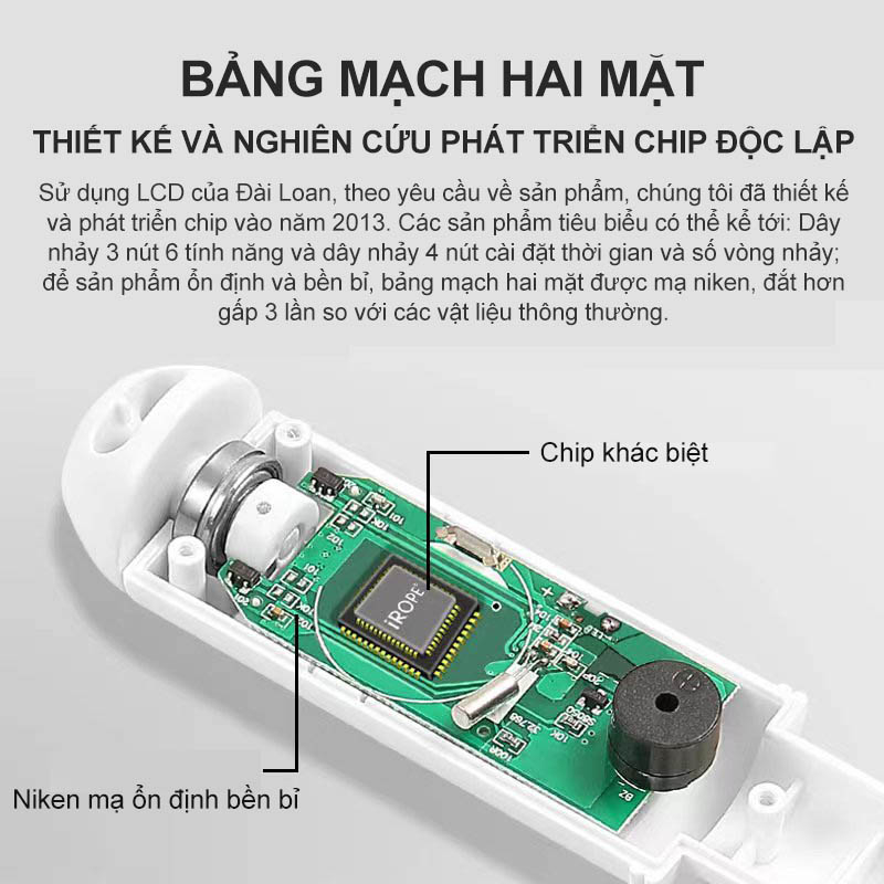 Dây Nhảy Tập Thể Dục Thể Thao Dây Nhảy Thông Minh Cài đặt thời gian và số vòng Calo,Vòng bi kim loại  hai bộ