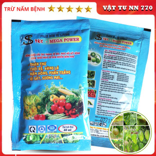 Trừ nấm bệnh cho cây trồng megapower 40ml: thán thư, rỉ sắt, sương mai, phấn trắng