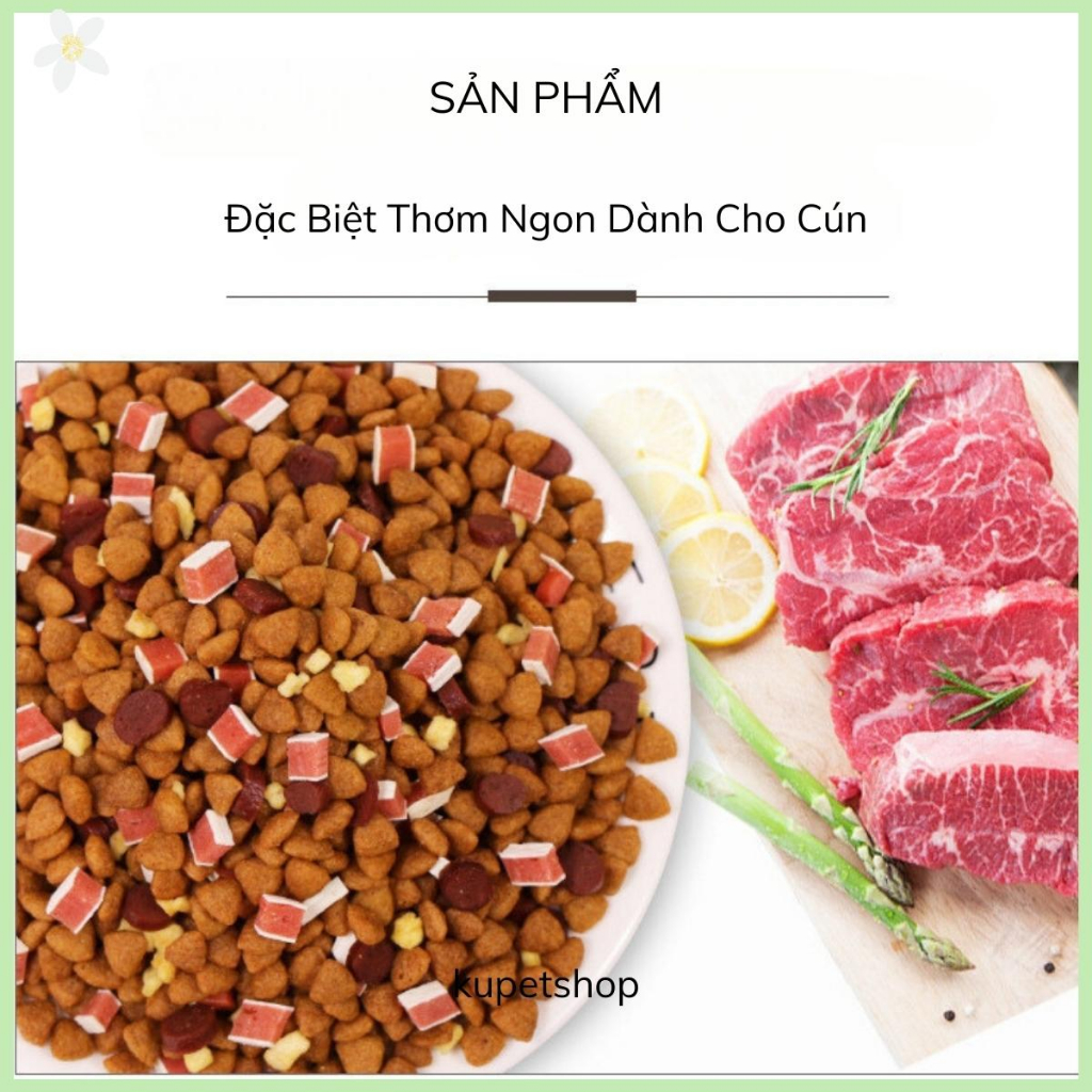Hạt Captian Siêu Topping Bò- Phomai-Cá Hồi dành cho chó - KUPETSHOP