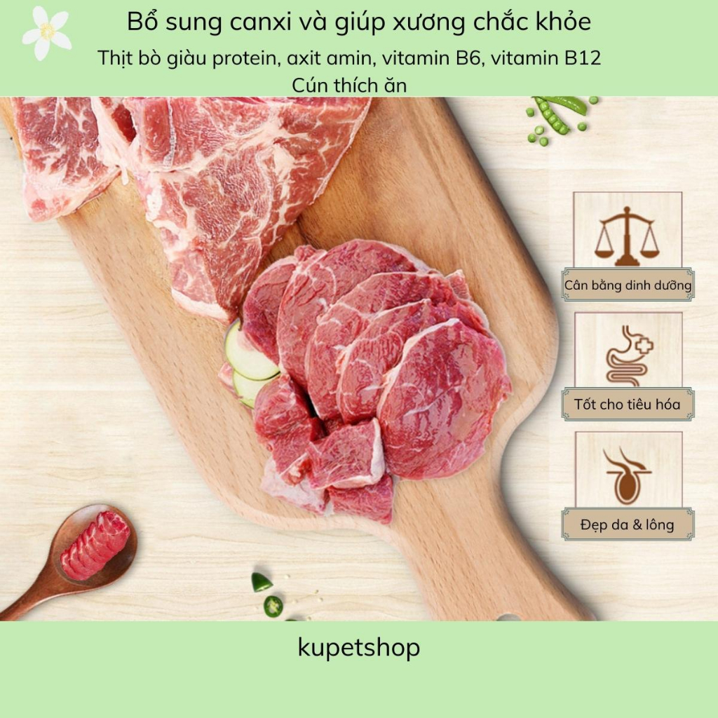 Hạt Captian Siêu Topping Bò- Phomai-Cá Hồi dành cho chó - KUPETSHOP