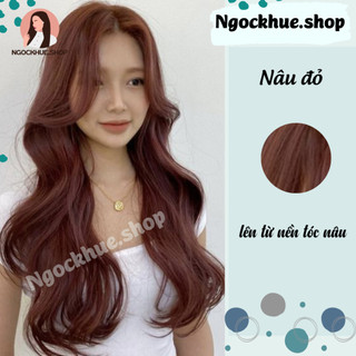 thuốc nhuộm tóc nâu đỏ + tặng kèm trợ dưỡng - Ngọc Khuê Shop