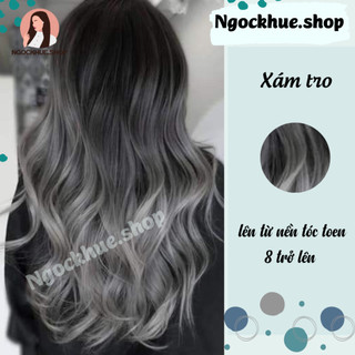 thuốc nhuộm tóc màu xám tro + tặng kèm trợ nhuộm - Ngọc Khuê Shop