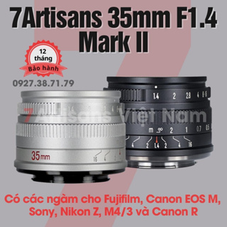 Hình ảnh FREESHIP Ống kính 7Artisans 35mm F1.4 Mark II - Lens đa dụng cho Fujifilm, Sony, Canon EOS M, Canon R, Nikon Z và M4/3
