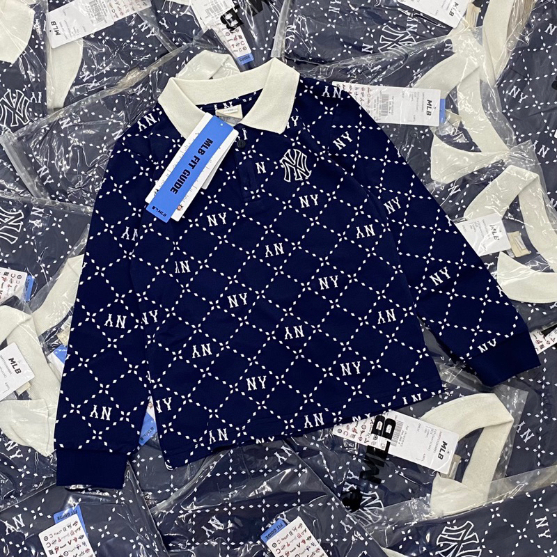Áo polo hoạ tiết N.Y Mờ lờ bê cho bé trai bé gái size từ 20-45 cân